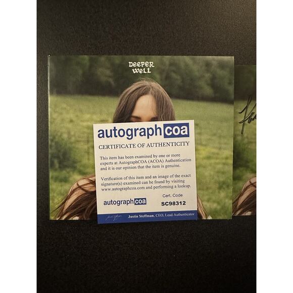 SIGNED Kacey Musgraves Autographed Deeper Well CD COA ACOA #SC98312 - Picture 3 of 3